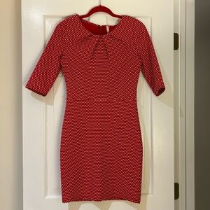 Chic Red Polka Dot Mini Dress